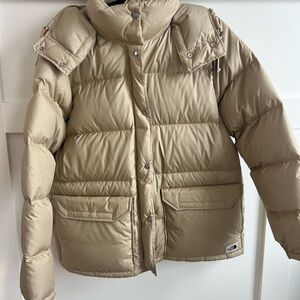 North Face Tan Puffer Jacket